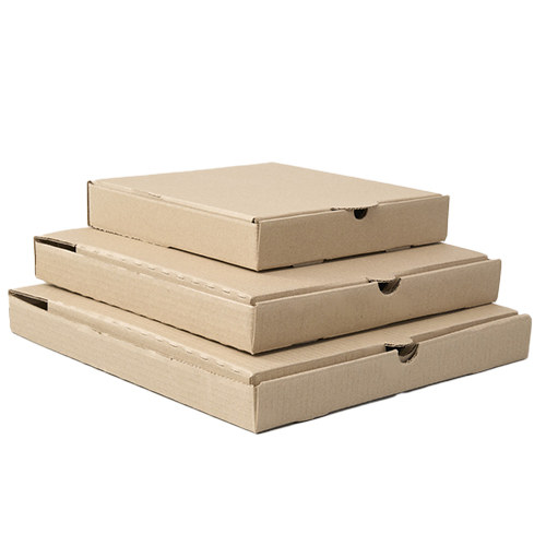 Caja de pizza chica 25x25 cm cartón microcorrugado embalaje 50 uds.