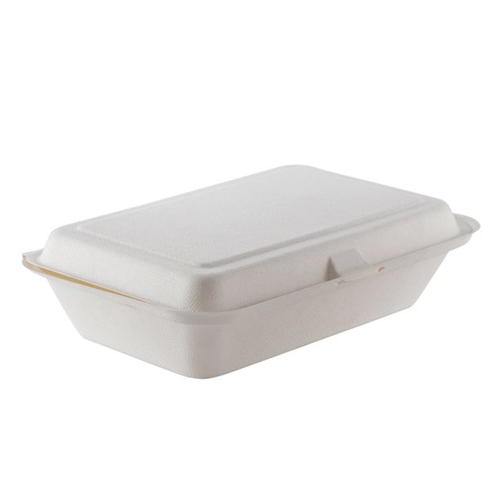 Porta comida compostable con división embalaje 500 uds.