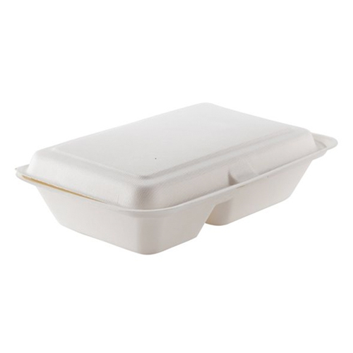 Porta comida compostable con división embalaje 500 uds.