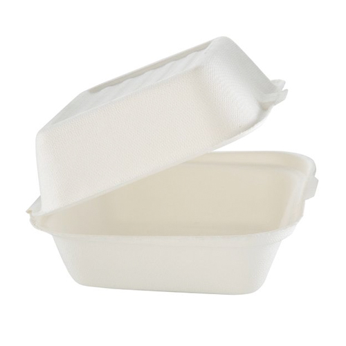 Porta sándwich compostable S 14,7x15,3 cm 450 ml embalaje 50 uds.