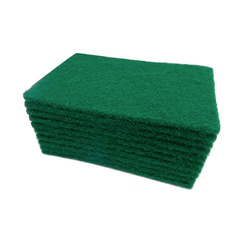 Fibra abrasiva verde 10x15 cm pack 10 uds.