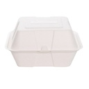 Porta sándwich compostable M 17x17 cm 550 ml embalaje 500 uds.