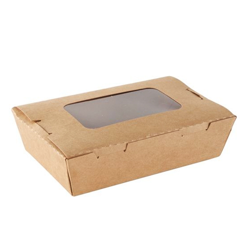 Caja kraft con ventana 500 ml embalaje 200 uds.