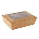 Caja kraft con ventana 700 ml embalaje 200 uds.