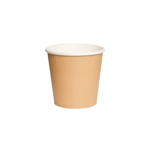 Vaso una capa kraft 4 oz embalaje 1000 uds.