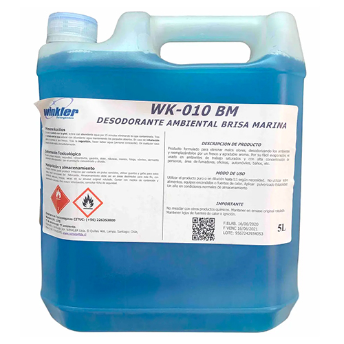 Desodorante ambiental brisa marina 5 litros Winkler WK-010 BM