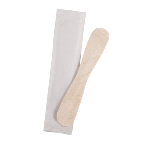 Cuchara paleta de madera para helado 94 mm envasada embalaje 500 uds.