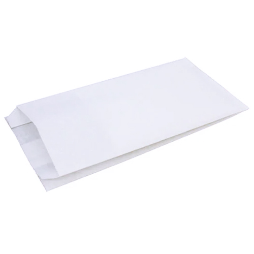 Saco de papel blanco T025 1/4 kilo 12x3x18 cm embalaje 1000 uds.